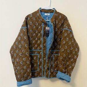 Brown and Blue  Jacket